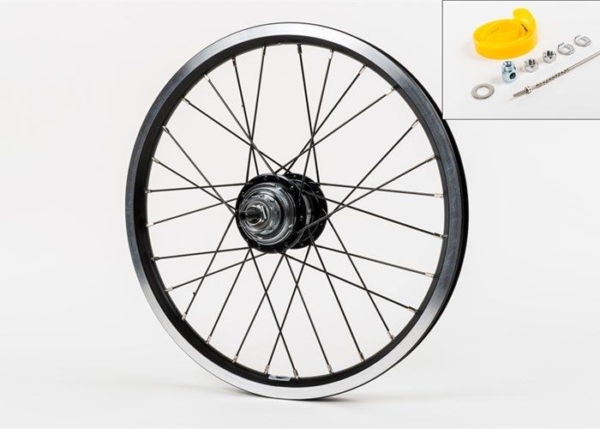 Brompton wiel achter 6 speed black