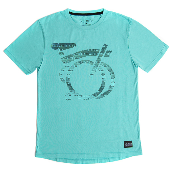 Brompton T shirt Turkisch green L