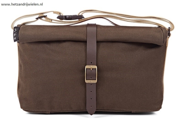 Brompton ROLLTOP BAG Waxed Canvas bruin