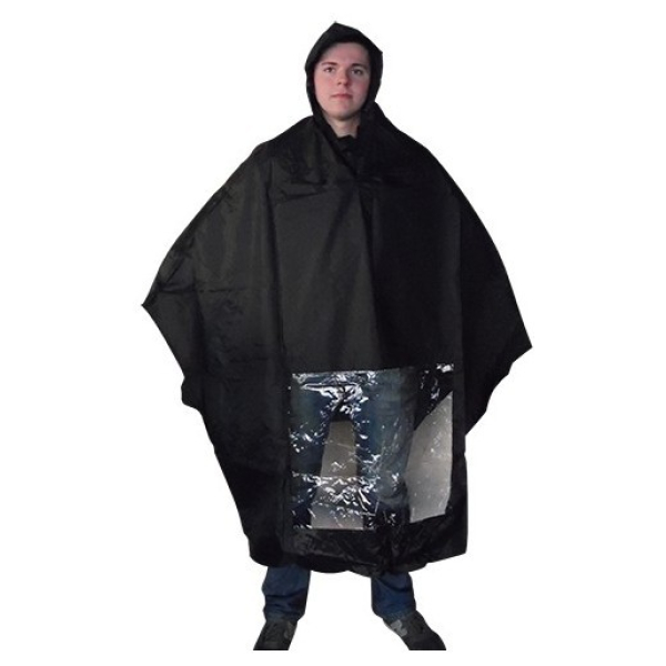 Hoodie Hooodie Poncho zwart - Afbeelding 2