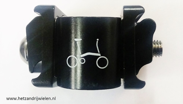 Brompton zadel-pentaclip zwart - Afbeelding 2