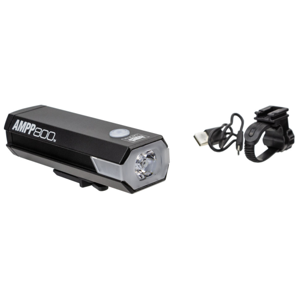 Cateye KOPLAMP CAT AMPP800 EL088RC LED ZW Zwart