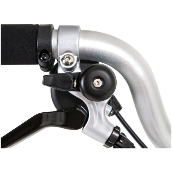 Brompton remgreep rechts zilver met bel