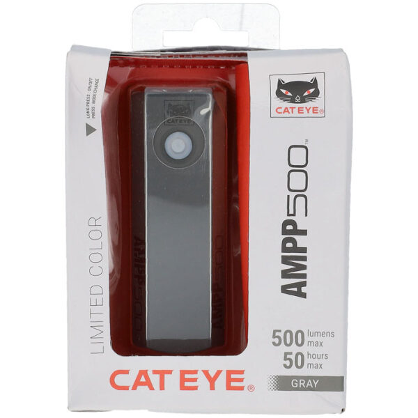 Cateye KOPLAMP CAT AMPP500 EL085RC LED GRY Gray