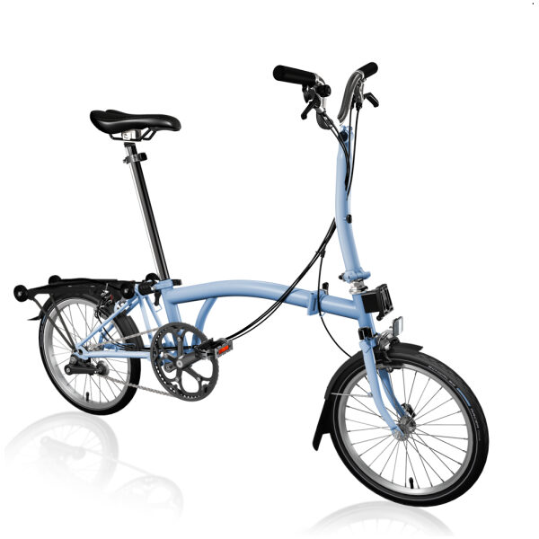 Brompton C Line Explore High+RACK+SPT Cloudblue/Cloudblue/Black