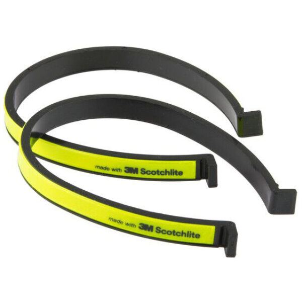 Ikzi Light broekklemmen duo visible reflecterend-3 Geel|Zwart