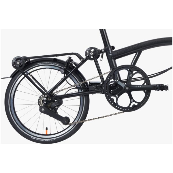 Brompton P Line Electric Urban High+Rack Midnight Black Metallic /Titanium Black Matt - Afbeelding 3