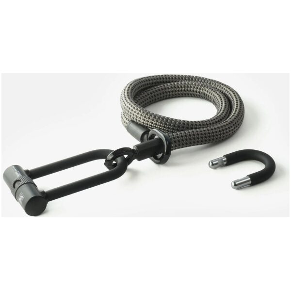 Tex Lock A:Tex-Lock Kabelslot Textielslot Eyelet L 160cm Black M U-Lock met 2 beugels ART-2