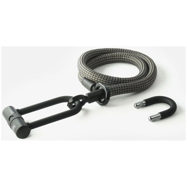 Tex Lock A:Tex-Lock Kabelslot Textielslot Eyelet Electric grey M U-Lock 120cm met 2 beugels ART-2