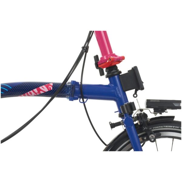 Brompton Paris Edition P line 12 speed Piccadilly Blue - Afbeelding 4