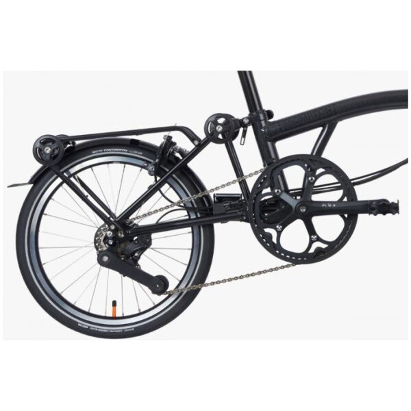 Brompton P Line Electric Urban High+RACk Midnight Black Metalic - Afbeelding 3