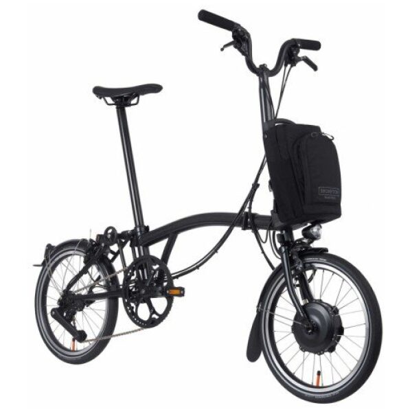 Brompton P Line Electric Urban High+RACk Midnight Black Metalic